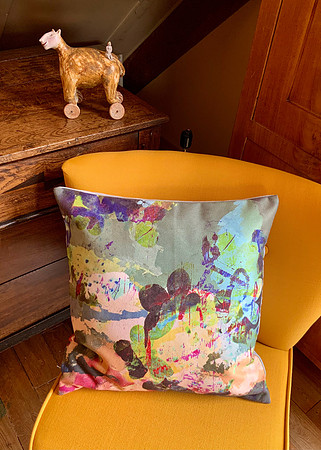 Coussin "Vert, j'espère"
