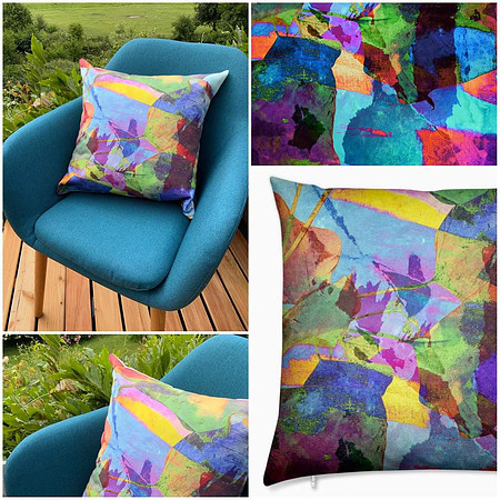 Coussin arty "The Perfect Time"